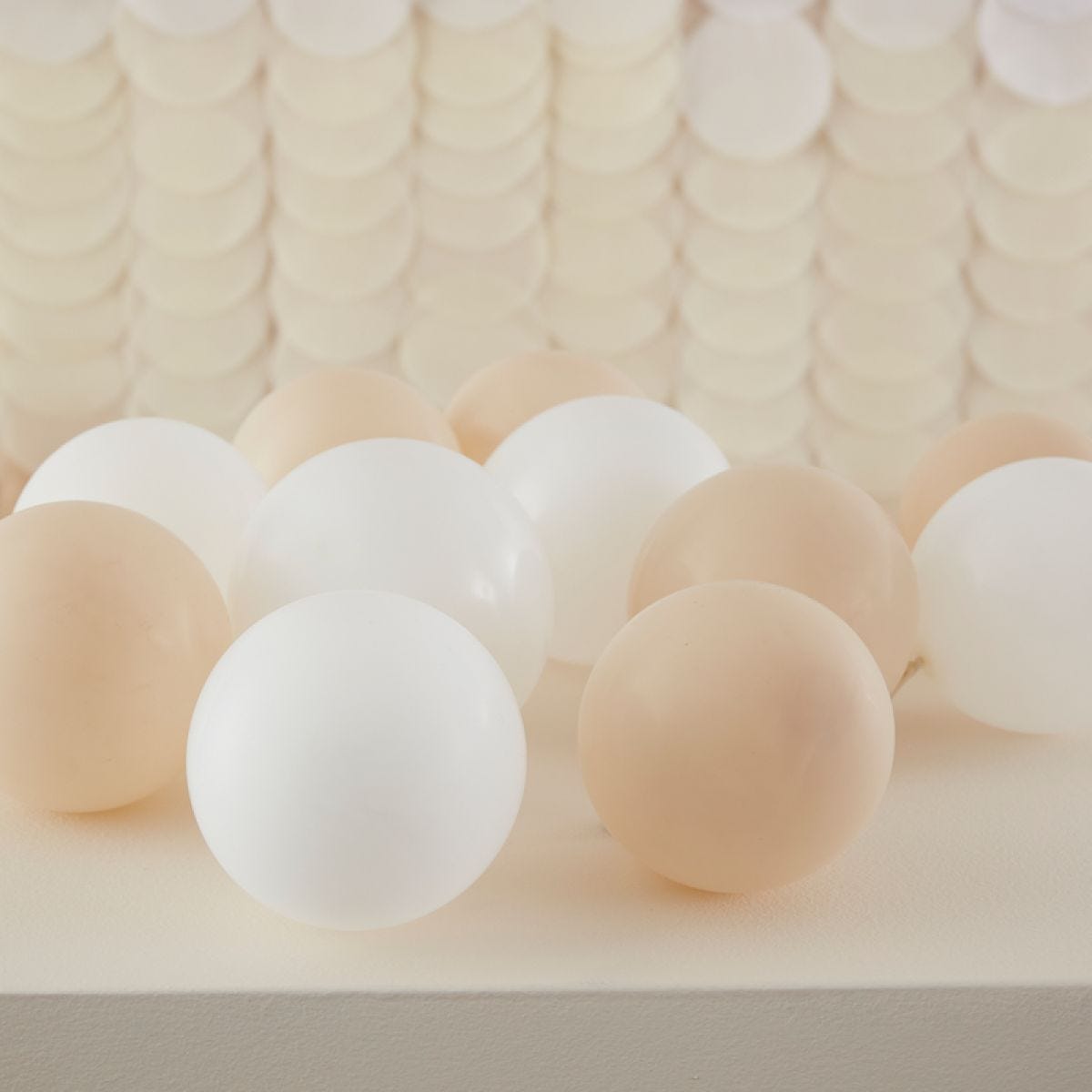 Sand, Beige & White Balloons - 5" Latex (40pk)