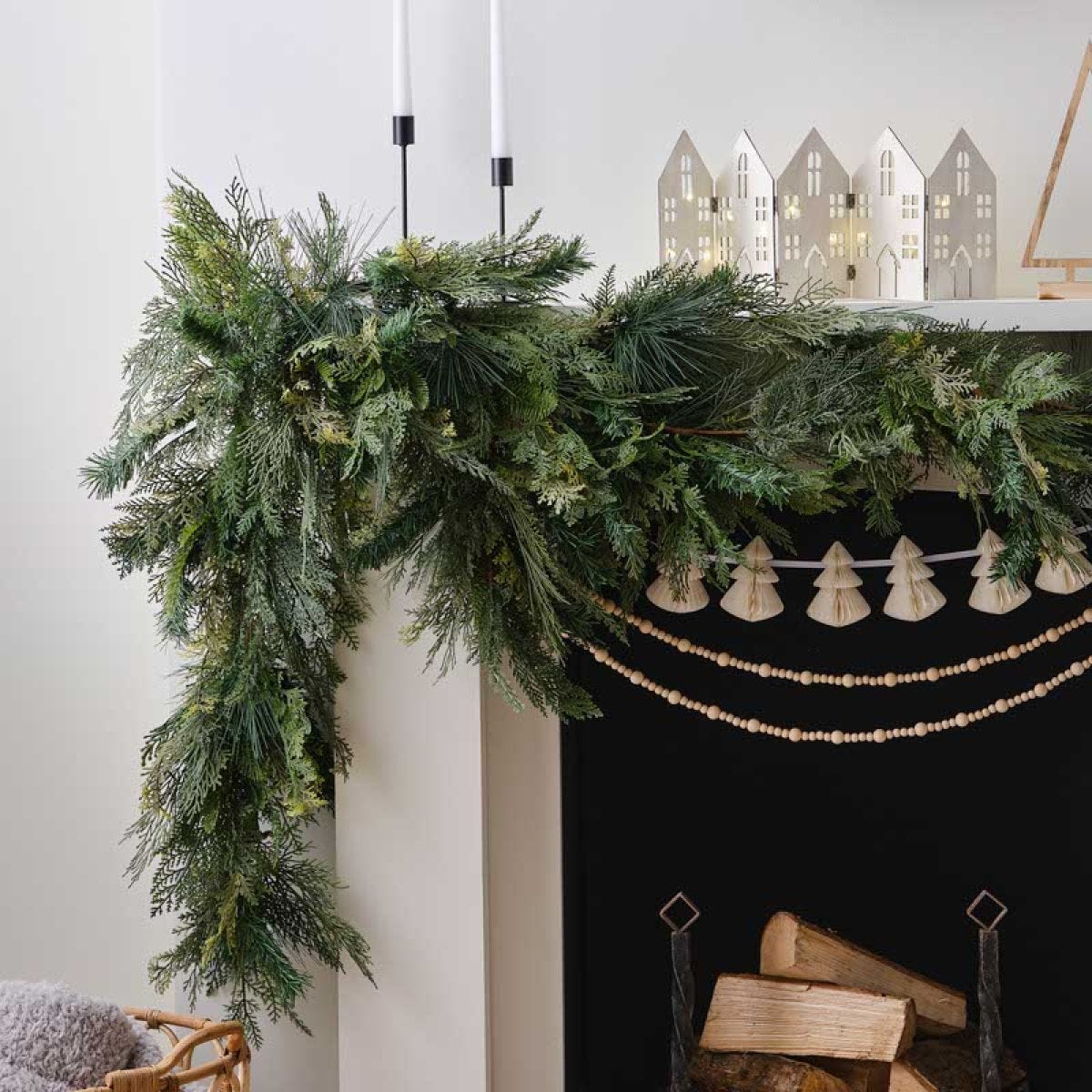 Pine & Cypress Foliage Christmas Garland - 3m