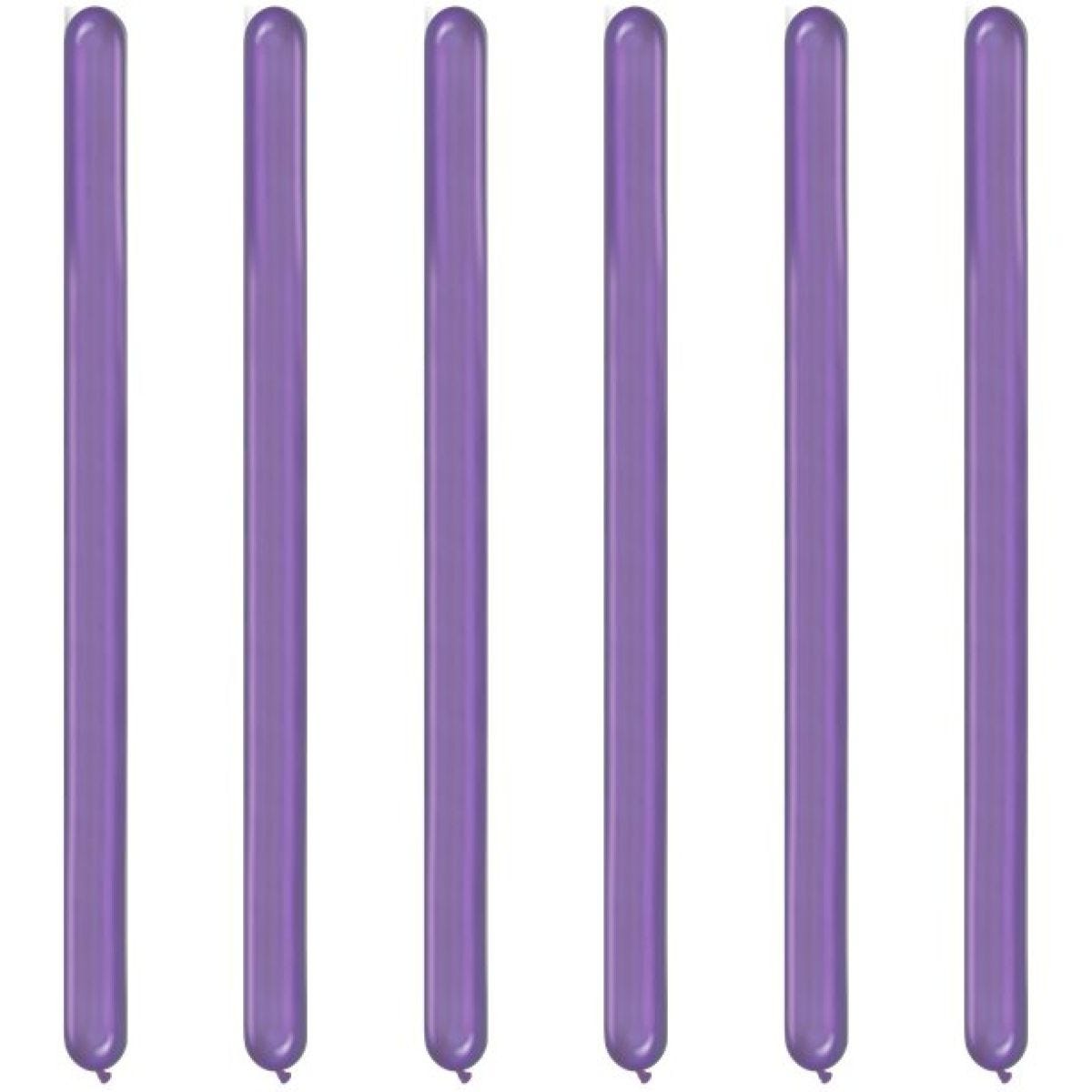 Purple Chrome Modelling Balloons - 260Q Latex (100pk)