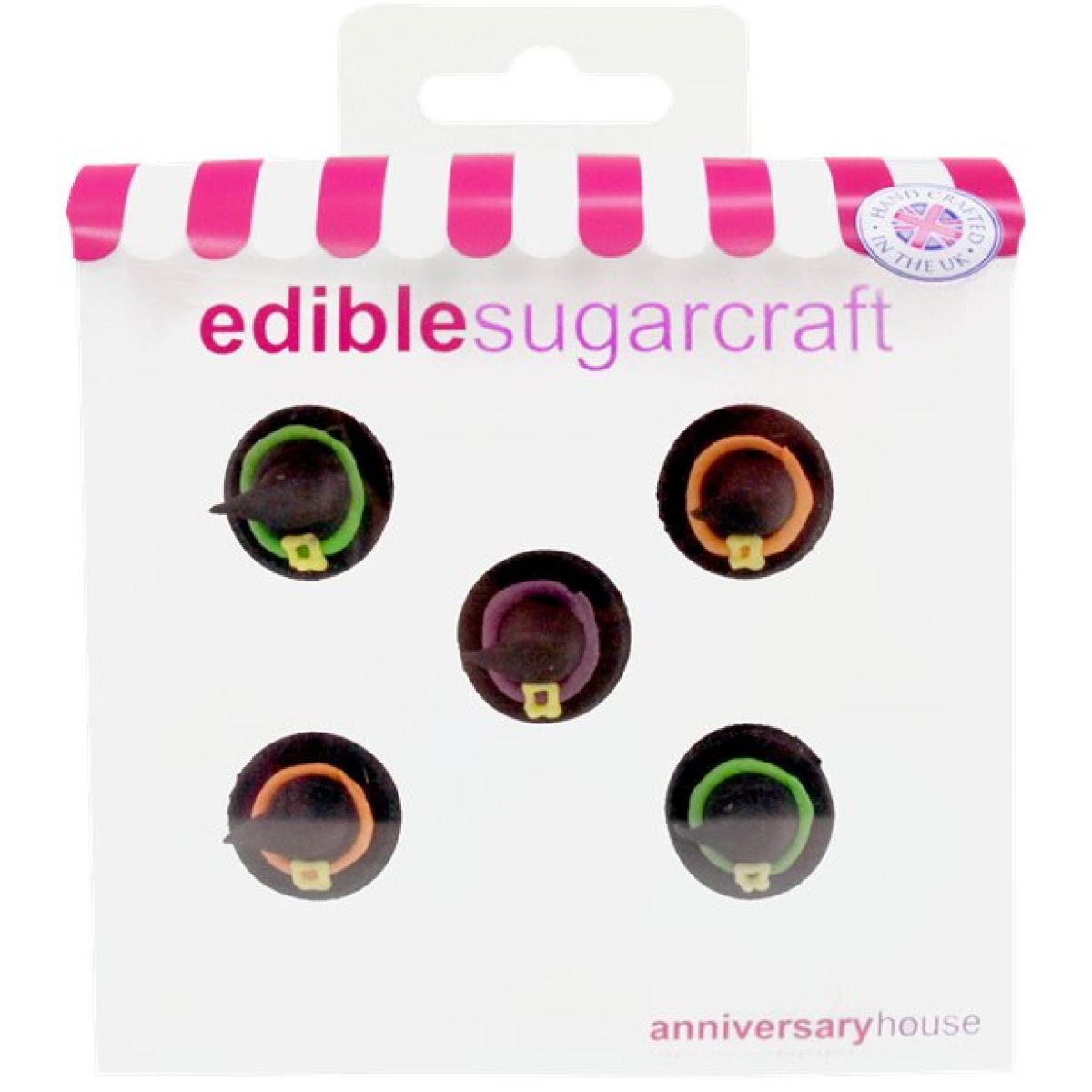 Witch Hat Sugar Cake Toppers (5pk)