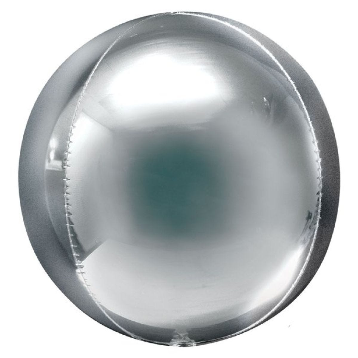 Jumbo Silver Orbz Balloon - 21" Foil - Unpackaged (3pk)