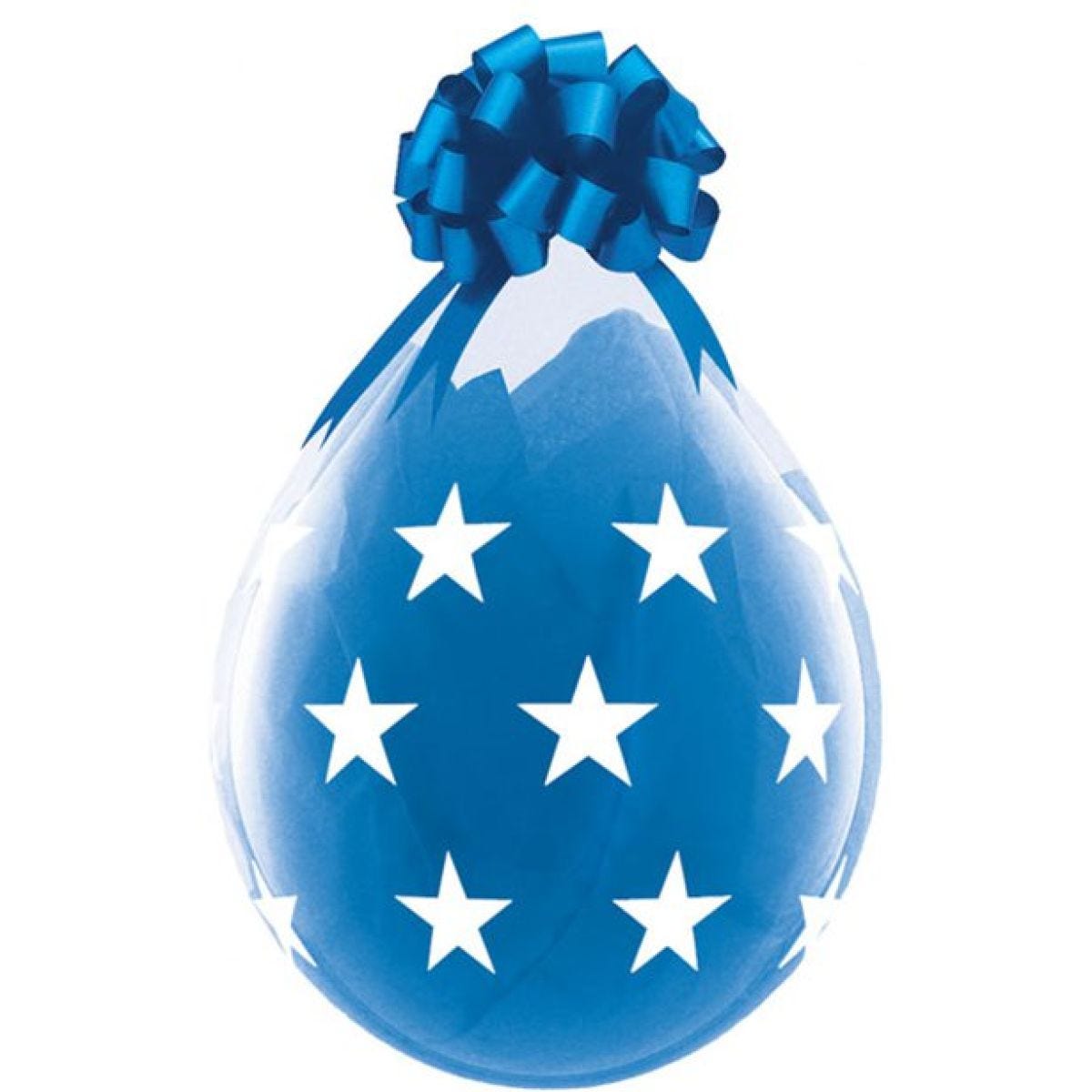 Big Stars Clear Stuffing Balloon - 18&apos;&apos; Latex (25pk)