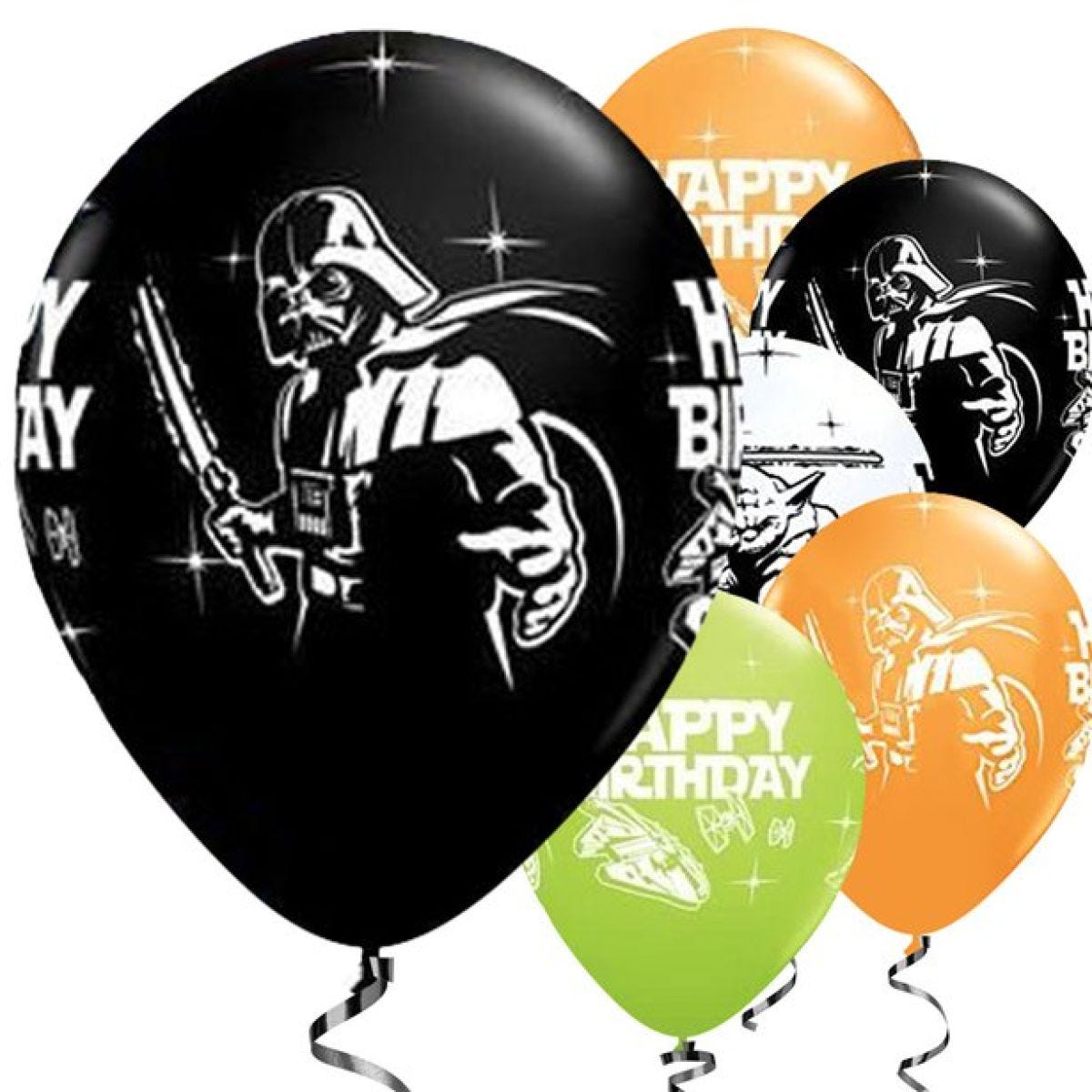 Star Wars Happy Birthday Balloons - 11&apos;&apos; Latex - 25 pack (25pk)