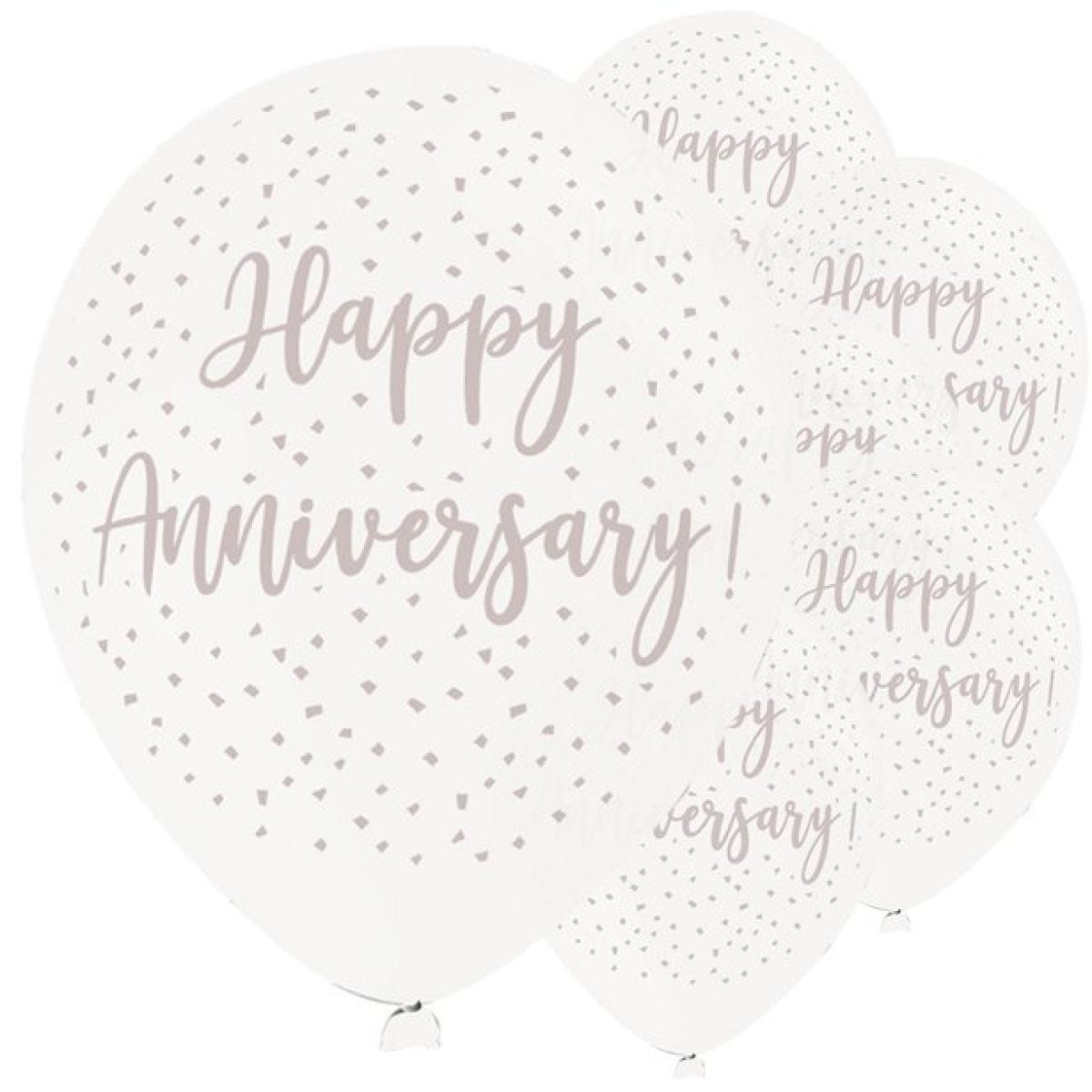 Happy Anniversary Latex Balloons - 11" (6pk)