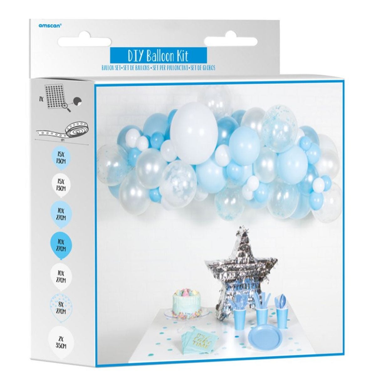 Blue Latex Balloon Arch Garland - 70 Balloons