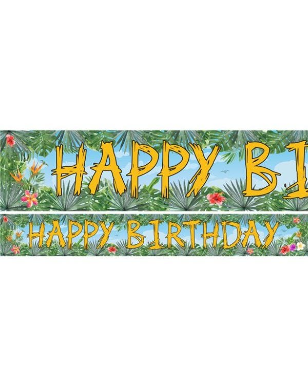 Dinosaur Adventure Paper Banners - 1m (3pk)