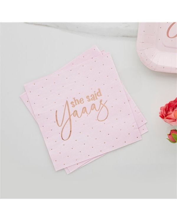 She Said Yaaas Paper Napkins - 33cm (10pk)