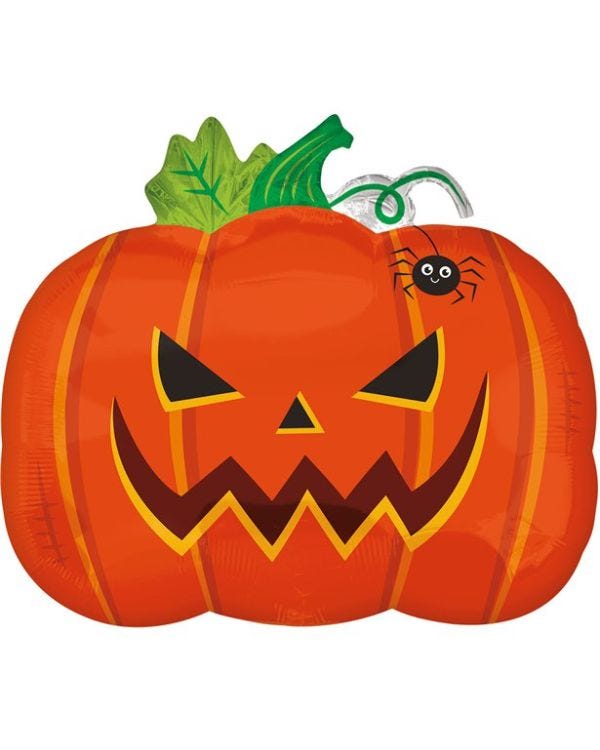 Frightful Pumpkin Balloon - 18&quot; Foil