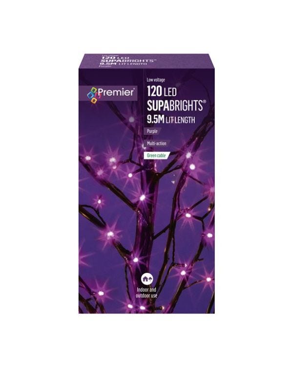 120 LED Purple Supabright Lights