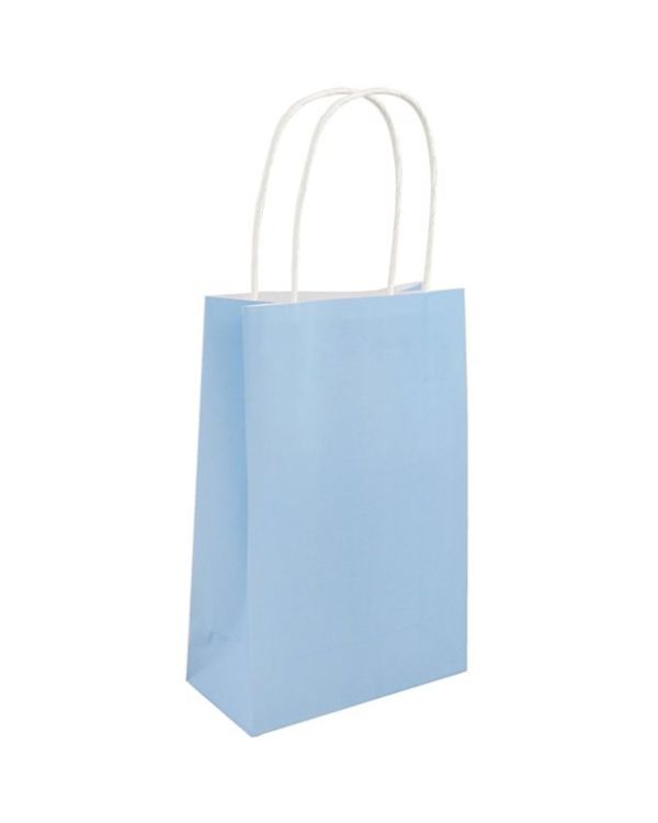 Baby Blue Paper Party Bag - 21cm