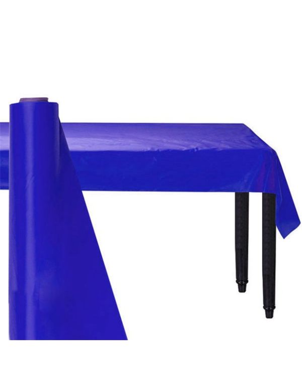 Royal Blue Plastic Banqueting Roll - 30m