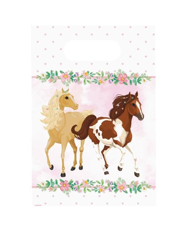 Beautiful Horses Paper Treat Bags (8pk)