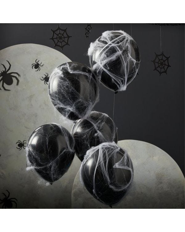 Balloons with Webs - 12&quot; Latex (5pk)