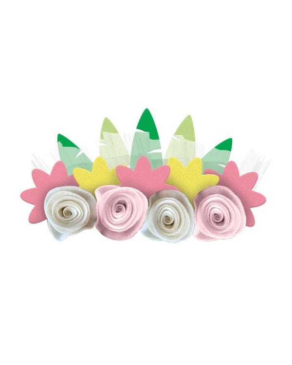 Beautiful Horses Flower Headbands (4pk)