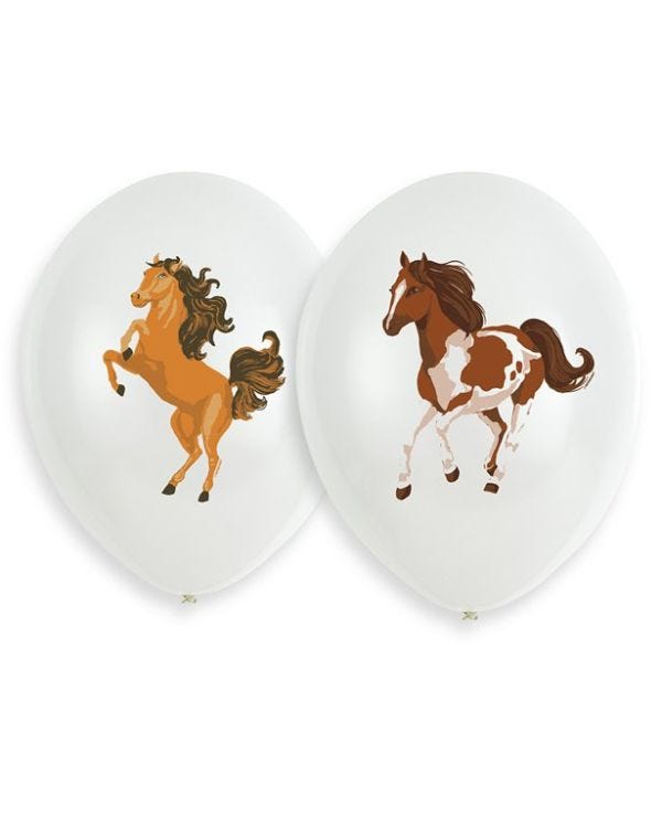 Beautful Horses Balloons - 11&quot; Latex (6pk)