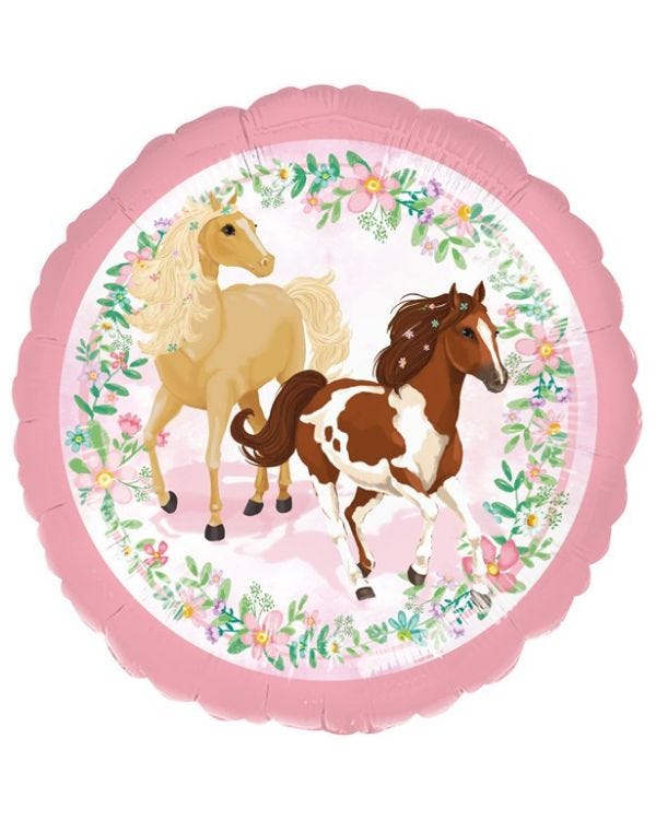 Beautiful Horses Balloon - 18&quot; Foil