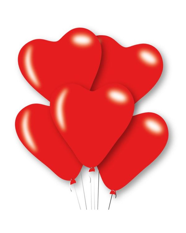 Red Heart Latex Balloons - 11&quot; (6pk)