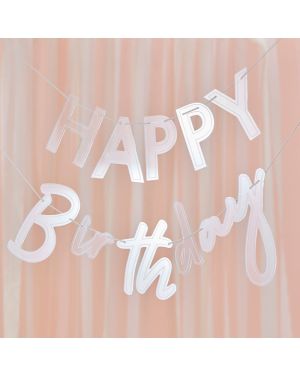 Acrylic Happy Bday Banner - 3m
