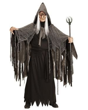 Grey Shredded Cape - 165cm