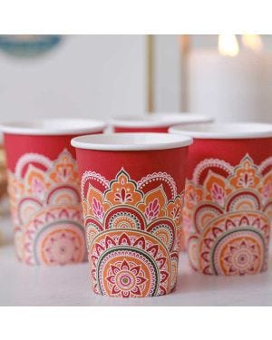 Diwali Paper Cups - 266ml (8pk)