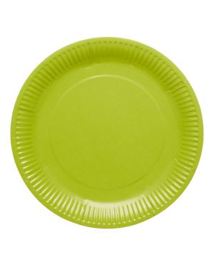 Lime Green Paper Plates - 23cm (8pk)