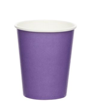 Purple Paper Cups - 237ml (8pk)