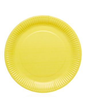 Yellow Paper Plates - 23cm (8pk)