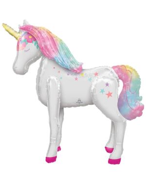 Unicorn Giant Foil Airwalker Balloon - 46&quot; x 42&quot;