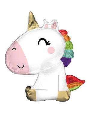 Sitting Unicorn Supershape Foil Balloon