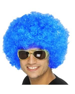 Blue Afro Wig