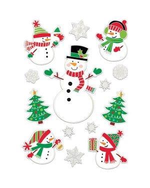 Snowman Window Decorations (14pk)