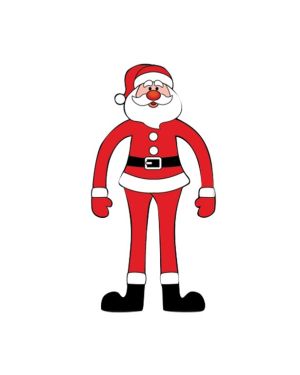 Stretchy Father Christmas - 12cm