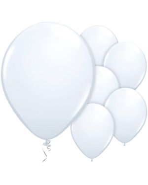 White Balloons - 11&#039;&#039; Latex (25pk)