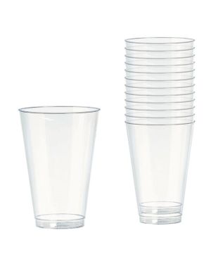 Clear Plastic Tumbler Glasses - 295ml (20pk)