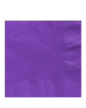 Purple Paper Napkins - 33cm (40pk)