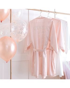 Blush Pink Brides Besties Hen Party Dressing Gown