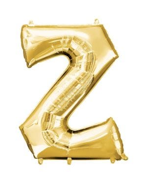 Gold Letter Z Balloon - 34&quot; Foil