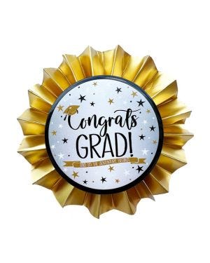Graduation Paper Rosette Badge - 11cm