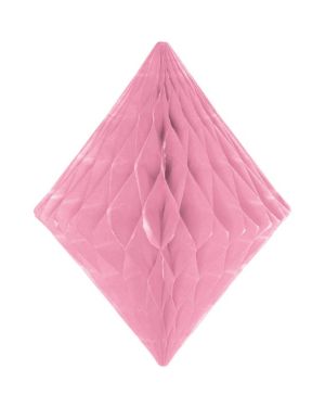 Baby Pink Honeycomb Diamond Decoration - 30cm