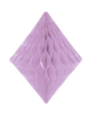 Lilac Honeycomb Diamond Decoration - 30cm