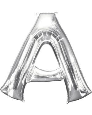 Silver Letter A Balloon - 16&quot; Foil