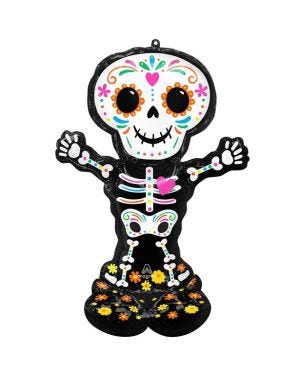 Day of the Dead Skeleton Airloonz Balloon - 52&quot;