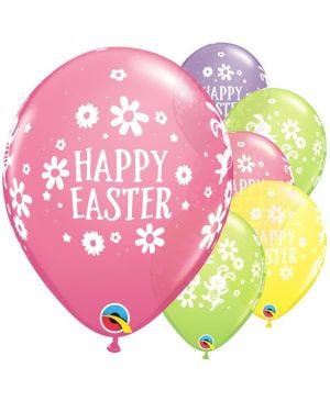 Happy Easter Balloons - 12&quot; Latex (25pk)