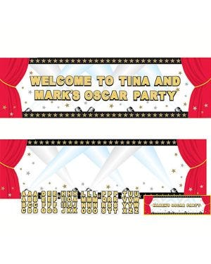 Hollywood Giant Sign Banner - 1.65m