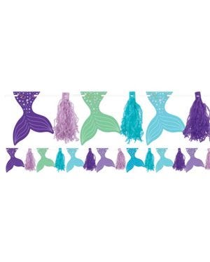 Mermaid Wishes Glitter Tassel Garland - 3m