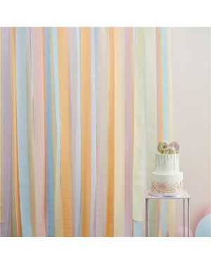 Pastel Streamer Party Backdrop