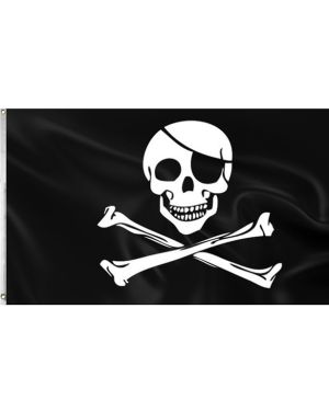 Pirate Cloth Flag - 1.5m