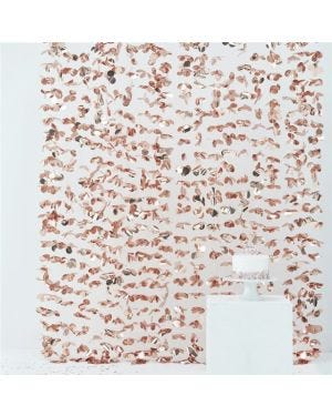 Rose Gold Flower Curtain Backdrop