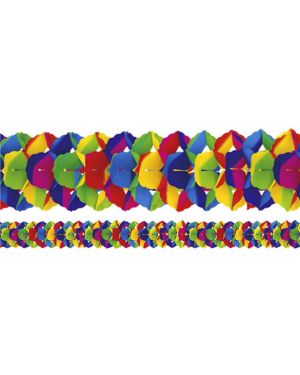 Giant Supercolour Paper Garland - 10m