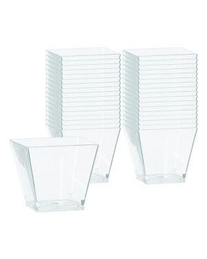 Clear Plastic Mini Cocktail Cubes - 59ml (40pk)